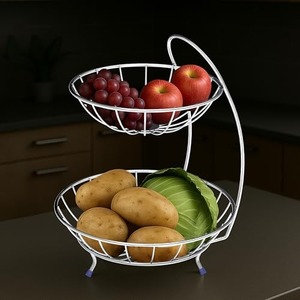 Bol de service en métal artisanal, bol décoratif haut de gamme pour la table à manger, la cuisine, le service de salades de fruits et les cadeaux - Product Image 2