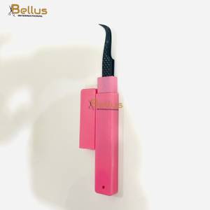 Bellus International Japanese Stainless Steel Smooth Tip Durable Eyelash Extension Tweezers Firm Grip 0.030.10mm Volume <b>Lashes</b> - Product Image 1