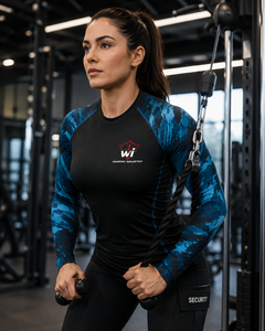 Camiseta Deportiva de Compresión de Manga Larga para Hombre, Modelo Blue Storm, de Secado Rápido, para Entrenamiento en el Gimnasio - Product Image 6