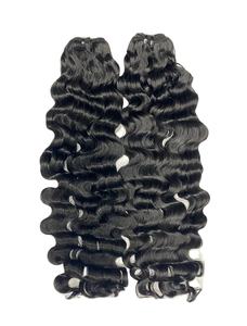 Extensiones de cabello humano sin procesar 100% de alta calidad, cutícula alineada, cabello virgen rizado suelto, tejido para mujeres negras - Product Image 4