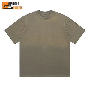 Camiseta Personalizada para Hombre, Estilo Urbano, Hip Hop, 100% Algodón Ecológico, Transpirable, Oversize, Vintage, con Logotipo - Product Image 2