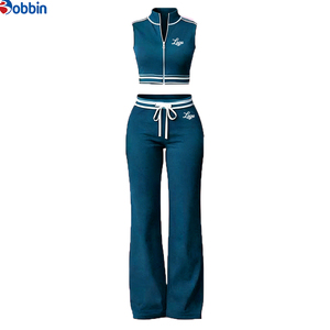 Conjunto Deportivo de Verano Personalizado para Mujer, Chaleco Polo con Logotipo Personalizado y Pantalones, Conjunto de 2 Piezas - Product Image 5