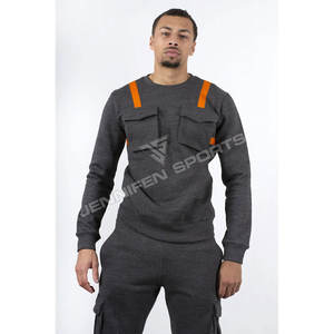 Conjunto Deportivo de Invierno Transpirable de Secado Rápido en Algodón/Poliéster, Sudadera con Capucha y Pantalones - Product Image 3