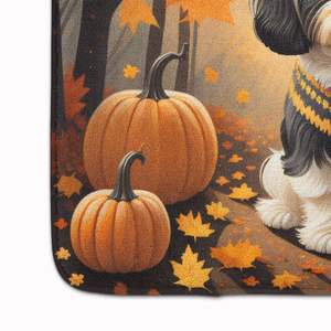 Shih Tzu Fall <b>Memory</b> <b>Foam</b> Bath Mat Machine Washable Anti-Fatigue Kitchen Rug Comfort <b>Cushion</b> Cover - Product Image 4