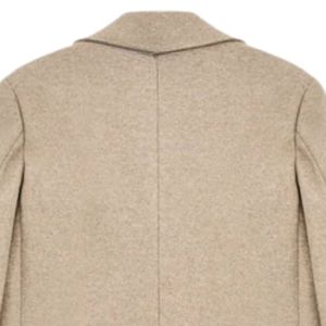 Manteau long pour homme, manteau en laine à double boutonnage, manteau beige, manteau élégant pour homme, manteau d'hiver, manteau décontracté, vêtement d'extérieur chaud - Product Image 3
