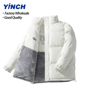 Chaqueta de Invierno LAYENNE 2026 para Hombre, Versión Coreana, de Alta Calidad, Doble Cara, Cuello Alto, Larga y Cálida - Product Image 1
