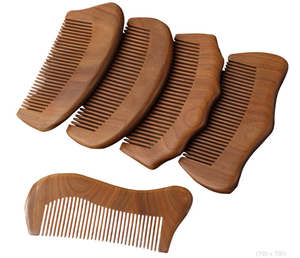 Wholesale Custom Logo Natural Green Sandalwood <b>Wood</b> Hair <b>Combs</b> Natural Crafts - Product Image 1