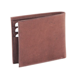 Royaa Prosub Sublimation <b>Men's</b> Vintage Genuine Leather Bi-fold Open Short PVC Lining RFID 5 Inch Multi-Function Photo Card - Product Image 3