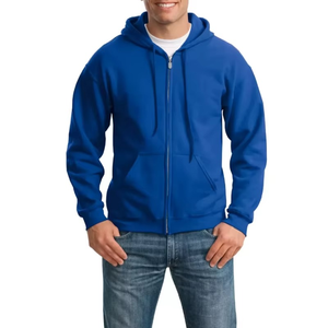 Sweat à capuche zippé athlétique pour homme, éco-responsable, coupe oversize, avec logo personnalisé, vêtements de sport, fourniture OEM, 100% coton, streetwear avec impression personnalisée - Product Image 1