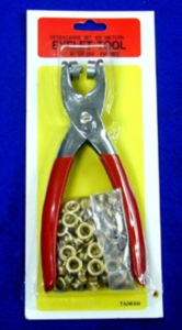 Pince à œillets DK-461 7 mm avec 100 œillets et poignée gainée de PVC |   Outil à œillets - Product Image 2