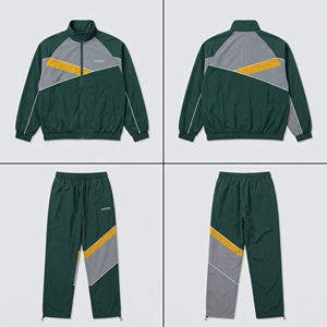 Wholesale Pakistan Windbreaker Tracksuit Set Custom Logo <b>Nylon</b> Jacket <b>Pants</b> Bulk - Product Image 4