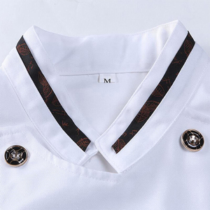 Uniforme de chef professionnel sur mesure pour hôtel et restaurant, vêtements de travail de cuisine durables en polyester et coton - Product Image 5
