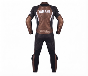 ชุดแข่งรถมอเตอร์ไซค์ Ramaha Premium Leather MotoCP แบบชิ้นเดียว/ชุดขับขี่พร้อม Hump Level 2 CE ผลิตตามสั่ง - Product Image 2