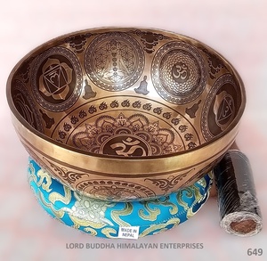 ชามร้องเพลงศิลปะทิเบตทำมือพิเศษใช้สำหรับโยคะและสมาธิ - Product Image 2