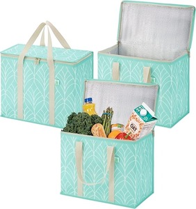 Paquete de 2 Bolsas Térmicas Aisladas, Bolsa de Compras Reutilizable para Entrega de Alimentos, Resistente, Tamaño Grande, Asas Duraderas - Product Image 2