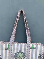 Sac fourre-tout en coton uni tendance et stylé, avec fermeture éclair, idéal pour la plage, les voyages d'été et le maquillage – Vente chaude