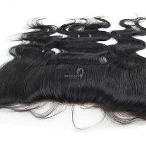 Peluca de Cabello Humano Virgen Remy Vietnamita 100% NiceHair, con Cutícula Alineada, Ondas Naturales, Frente de Encaje HD, Color Negro - Product Image 6