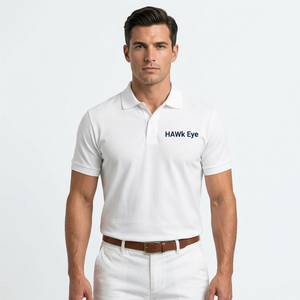 เสื้อยืดแขนสั้น Hawk Eye Sports สำหรับผู้ชาย ผ้าถักคุณภาพสูง 100% คอตตอน 220 กรัม โลโก้ด้านหน้า เนื้อผ้านุ่ม ระบายอากาศได้ดี เหมาะสำหรับใส่ลำลองและกิจกรรมกลางแจ้ง - Product Image 1