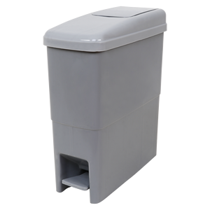Rectangular Plastic Recycling <b>Bin</b> With Pedal <b>Lid</b> White Color Simple Style Indoor Use - Product Image 2