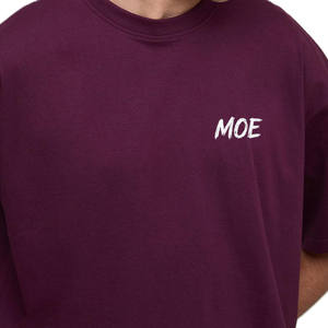 T-shirt en coton uni pour homme avec petit logo sur la poitrine, fabrication OEM sous marque privée pour commandes de vêtements en gros - Product Image 3