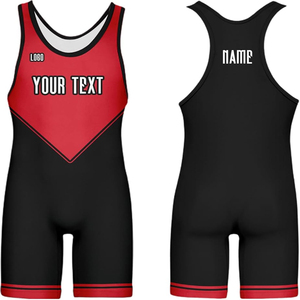 Customized Size 100% Polyester Plus Size Four-Way Stretch Quick Dry Breathable Eco-Friendly Durable <b>Wrestling</b> <b>Singlets</b> - Product Image 4