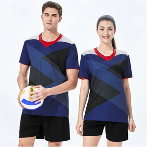 Uniforme de volley-ball en gros, haute qualité, nouveau style, design personnalisé, uniforme de sport à manches courtes - Product Image 4
