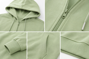 Sudadera con capucha y cremallera para hombre, estilo urbano, que combina calidez, comodidad y estilo moderno con una silueta relajada para las necesidades de moda diarias. - Product Image 6