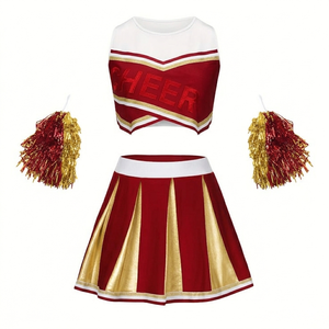 Uniforme de Porristas al por Mayor OEM, Nombre del Equipo de Porristas y Baile All Star, Tela Brillante, Alta Elasticidad, Logotipo Personalizado - Product Image 4