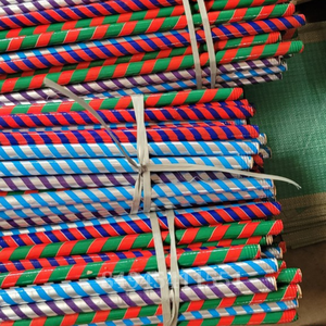 Mango de escoba de madera de eucalipto con diseño de rayas, tamaño personalizado, listo para carga a granel - Product Image 1