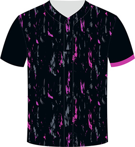 Camiseta de Béisbol Unisex con Cuello en V, Manga Corta, Estampado Geométrico, Transferencia Térmica, Bordado 3D, Antibacteriana, Secado Rápido, Transpirable, 100% - Product Image 2