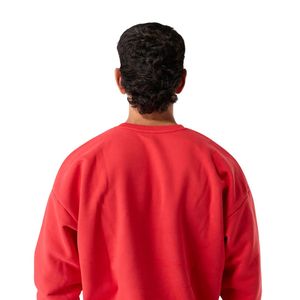 เสื้อสเวตเชิ้ตคอกลมสีแดงสำหรับผู้ชาย ผ้าฟลีซพรีเมียม แขนยาว สวมใส่สบายๆ สไตล์สตรีทแวร์ สำหรับออกกำลังกายและเล่นกีฬา - Product Image 5