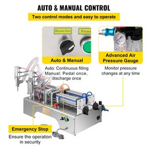 เครื่องบรรจุของเหลวนิวเมติกสองหัวอัตโนมัติความจุ50-500มล. โครงสร้างสแตนเลสแนวนอนสำหรับน้ำน้ำมันฯลฯ - Product Image 4