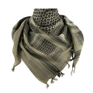 Vente en gros de foulards Shemagh Keffiyeh arabes en toile à motif numérique uni, style ethnique - Product Image 4