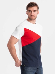Camiseta de Hombre de Manga Corta, Cuello Redondo, Corte Regular, Informal, Tejida, 100% Algodón Ecológico, Blanca, Roja, Azul Marino - Product Image 3