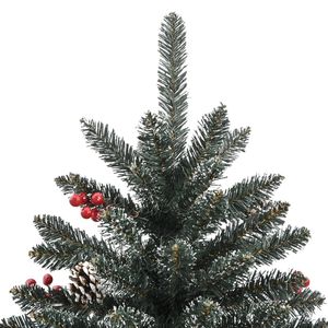 59.1 \ "albero di natale artificiale in PVC verde con supporto per decorazioni Festive - Product Image 5