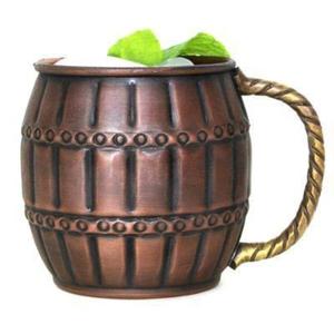 Mug à Moscow Mule en cuivre finition antique pewter, impression de logo personnalisée, passe au lave-vaisselle, mugs à bière de haute qualité pour bars et fêtes. - Product Image 5