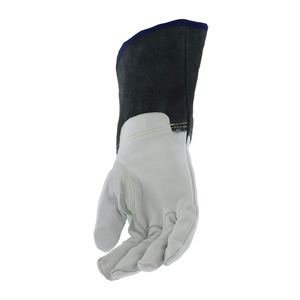 Factory Price Cowhide Leather Men's Work Safety <b>Gloves</b> with Kevlar Liner for MIG Welding Industrial Construction Use - Product Image 3