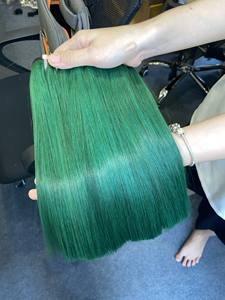 "Pelucas de encaje frontal completo de extensiones de cabello humano superdoble recto de hueso vietnamita de color personalizado" - Product Image 5