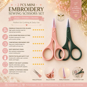 Mini ciseaux à broder, coupe-fil tranchant, ciseaux de couture pour point de croix et quilting - Product Image 5
