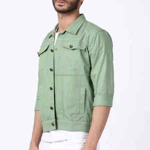 Fabricant de vêtements de haute qualité Veste vintage lourde pour hommes Veste en jean décontractée à fermeture éclair pour hommes - Product Image 5