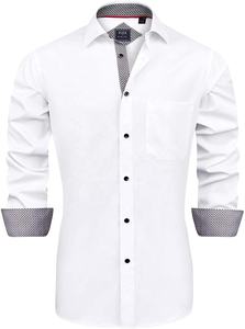 Chenille Embroidery High Quality <b>Long</b> <b>Sleeve</b> Custom Designer <b>Shirt</b> Man Formal Thick Blank <b>Dress</b> <b>Shirt</b> for Men - Product Image 4