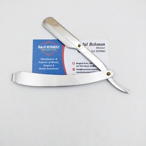 Maquinilla de afeitar profesional de acero inoxidable para peluquería sostenible, herramienta de belleza de punta recta, aplicador alto para el cuidado personal - Product Image 2