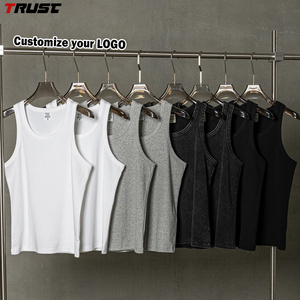 Camisetas Deportivas Blancas Extra Grandes y Holgadas para Hombre, de Alta Calidad, Personalizables con Logotipo por Sublimación, 315 g/m², Camiseta Deportiva tipo Chaleco - Product Image 3