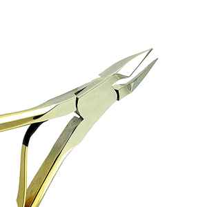 Hot Selling Finger & Toe Use Nail Nipper Gold Color Pedicure Clippers Stainless Steel Curved <b>Cuticle</b> Nippers Best Manicure <b>Tools</b> - Product Image 3