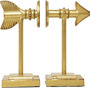 Elegantes sujetalibros con forma de alas de mariposa doradas, hechos de metal fundido duradero, disponibles a precios de mayorista. - Product Image 6