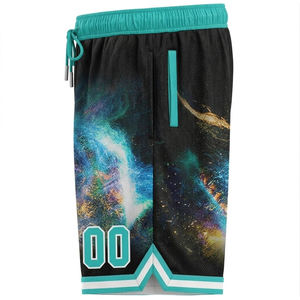 Shorts en mesh personnalisés avec impression sublimée, respirants, pour le basketball et le streetwear - Product Image 4