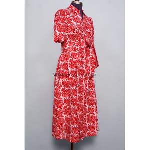 <b>Wedding</b> Modern Party Wear Gown Sweet Style Summer <b>Dress</b> Hand Block Floral Printed Cotton Women's Kangura Beautiful Casual A-Line - Product Image 5
