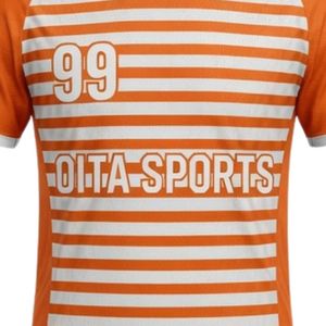 ชุดยูนิฟอร์มแฮนด์บอลลายทางสีส้มขาวสำหรับผู้ชาย ชุดเสื้อเจอร์ซีย์โพลีเอสเตอร์ กางเกงขาสั้น ชุดฝึกซ้อมกีฬา ชุดแข่งขัน - Product Image 5
