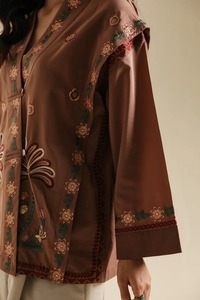 Embroidered Cotton Kurta For Women Traditional Indian Pakistani Casual Wear Loose Fit All Seasons - Product Image 4