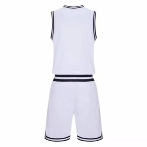 Maillot de basketball élégant avec impression par sublimation intégrale, design respirant du col, ensemble de vente en gros directe usine - Product Image 3